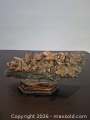 MaxSold Auction: Impressive Quartz Crystal Cluster (Iron/Hematite-Coated), 11–13 in on Wooden Base - Toronto (Ontario, Canada) PARTNER MANAGED Estate Sale Online Auction -Bridle Path Estate