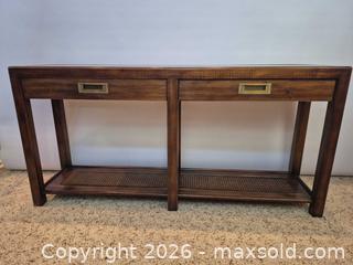 MaxSold Auction: Kaufman of Collingwood Dark Brown Traditional Console Table - Toronto (Ontario, Canada) PARTNER MANAGED Estate Sale Online Auction -Bridle Path Estate
