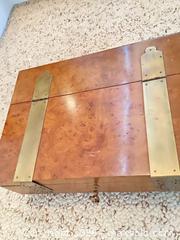 MaxSold Auction: Large Vintage Drexler Burl Wood Jewelry Box with Mirror & Brass Hardware - Toronto (Ontario, Canada) PARTNER MANAGED Estate Sale Online Auction -Bridle Path Estate