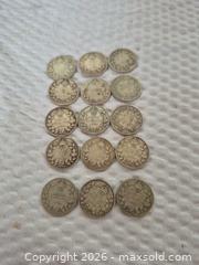 MaxSold Auction: Lot of 15 Antique Canadian 10-cent Silver Dime Coins, King George V, 1910s–1930s - Toronto (Ontario, Canada) PARTNER MANAGED Estate Sale Online Auction -Bridle Path Estate