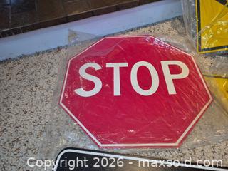 MaxSold Auction: Lot of 4 Decorative Traffic Signs: Stop, Dead End, Yield, One Way - Toronto (Ontario, Canada) PARTNER MANAGED Estate Sale Online Auction -Bridle Path Estate