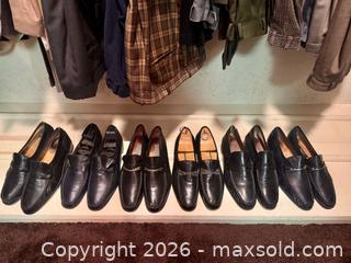 MaxSold Auction: Lot of 6 Pairs Vintage Black Leather Loafers Lot —  Size 11.5-12 - Toronto (Ontario, Canada) PARTNER MANAGED Estate Sale Online Auction -Bridle Path Estate