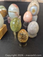 MaxSold Auction: Lot of Decorative Stone Eggs – Onyx, Jade, Quartz, Marble - Toronto (Ontario, Canada) PARTNER MANAGED Estate Sale Online Auction -Bridle Path Estate