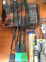 MaxSold Auction: Lot of New BBQ Grill Baskets, Skewers, Lighter, Tongs & Spatula Bundle - Toronto (Ontario, Canada) PARTNER MANAGED Estate Sale Online Auction -Bridle Path Estate