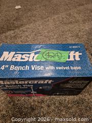 MaxSold Auction: Mastercraft 4" Cast Iron Bench Vise with Swivel Base Lot 1 of 2 - Toronto (Ontario, Canada) PARTNER MANAGED Estate Sale Online Auction -Bridle Path Estate