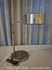 MaxSold Auction: Mid-Century Modern Brushed Nickel Desk Lamp - Toronto (Ontario, Canada) PARTNER MANAGED Estate Sale Online Auction -Bridle Path Estate