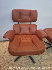 MaxSold Auction: Mid-Century Modern Eames Style Lounge Chair with Ottoman, Swivel Base - Toronto (Ontario, Canada) PARTNER MANAGED Estate Sale Online Auction -Bridle Path Estate
