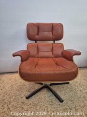 MaxSold Auction: Mid-Century Modern Eames Style Lounge Chair with Ottoman, Swivel Base - Toronto (Ontario, Canada) PARTNER MANAGED Estate Sale Online Auction -Bridle Path Estate