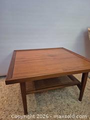 MaxSold Auction: Mid-Century Modern Square Coffee Table with Caned Shelf - Toronto (Ontario, Canada) PARTNER MANAGED Estate Sale Online Auction -Bridle Path Estate
