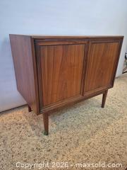 MaxSold Auction: Mid-Century Modern Walnut Veneer Cabinet, 2 Doors - Toronto (Ontario, Canada) PARTNER MANAGED Estate Sale Online Auction -Bridle Path Estate