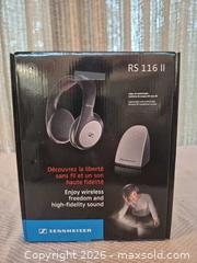 MaxSold Auction: NEW Sennheiser RS 116 II Wireless RF Headphones, Black/Silver - Toronto (Ontario, Canada) PARTNER MANAGED Estate Sale Online Auction -Bridle Path Estate