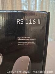 MaxSold Auction: NEW Sennheiser RS 116 II Wireless RF Headphones, Black/Silver - Toronto (Ontario, Canada) PARTNER MANAGED Estate Sale Online Auction -Bridle Path Estate