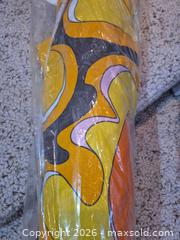 MaxSold Auction: NEW Vintage 1960s-70s Psychedelic Cotton-Linen Canvas Fabric Bolt, 33m / 35 yards - Toronto (Ontario, Canada) PARTNER MANAGED Estate Sale Online Auction -Bridle Path Estate