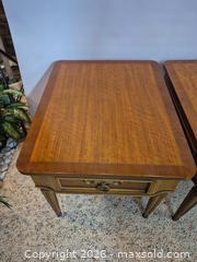MaxSold Auction: Pair of Tomlinson Solid Wood Traditional End Tables, 1 Drawer - Toronto (Ontario, Canada) PARTNER MANAGED Estate Sale Online Auction -Bridle Path Estate