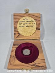 MaxSold Auction: Rare Ancient Roman Silver Coin of Emperor Geta, 3rd Century, With Certificate - Toronto (Ontario, Canada) PARTNER MANAGED Estate Sale Online Auction -Bridle Path Estate