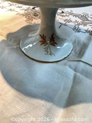 MaxSold Auction: Rare BIRKS Limoges Vintage Porcelain Pedestal Cake Stand with Gold Trim and Hand-Painted Floral - Toronto (Ontario, Canada) PARTNER MANAGED Estate Sale Online Auction -Bridle Path Estate