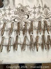 MaxSold Auction: Set of 16 Vintage Silver Plated Twig-Textured Asparagus Tongs - Toronto (Ontario, Canada) PARTNER MANAGED Estate Sale Online Auction -Bridle Path Estate