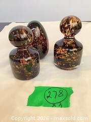 MaxSold Auction: Set of 3 Murano Tortoiseshell Hand-Blown Glass Decor Pieces - Toronto (Ontario, Canada) PARTNER MANAGED Estate Sale Online Auction -Bridle Path Estate