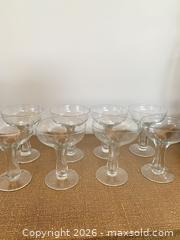 MaxSold Auction: Set of 8 Vintage Clear Coupe / Cocktail Glasses, 5–7 oz - Toronto (Ontario, Canada) PARTNER MANAGED Estate Sale Online Auction -Bridle Path Estate