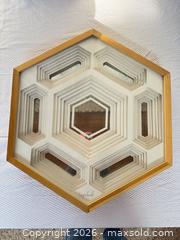 MaxSold Auction: Signed Copeland Hexagon Framed Shadowbox Mirror, approx 16 in - Toronto (Ontario, Canada) PARTNER MANAGED Estate Sale Online Auction -Bridle Path Estate