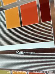 MaxSold Auction: Signed Mid-Century Geometric Framed Print, Limited Ed. of 5000 - Toronto (Ontario, Canada) PARTNER MANAGED Estate Sale Online Auction -Bridle Path Estate