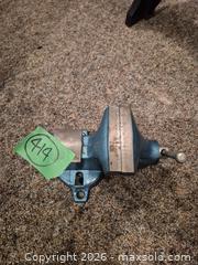 MaxSold Auction: Small Cast Iron Bench Vise with Swivel Base, Blue - Toronto (Ontario, Canada) PARTNER MANAGED Estate Sale Online Auction -Bridle Path Estate