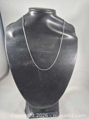 MaxSold Auction: Sterling Silver Snake Chain Necklace, 18 inches, Made in Italy - Toronto (Ontario, Canada) PARTNER MANAGED Estate Sale Online Auction -Bridle Path Estate