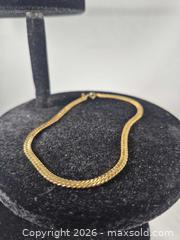 MaxSold Auction: Stylish Vintage 14K Gold Herringbone Bracelet, 7 in, 4 mm - Toronto (Ontario, Canada) PARTNER MANAGED Estate Sale Online Auction -Bridle Path Estate