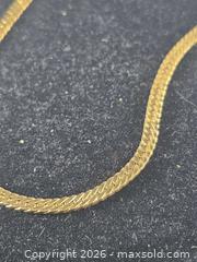 MaxSold Auction: Stylish Vintage 14K Gold Herringbone Bracelet, 7 in, 4 mm - Toronto (Ontario, Canada) PARTNER MANAGED Estate Sale Online Auction -Bridle Path Estate