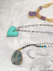 MaxSold Auction: Turquoise & Druzy Jewelry Lot — Necklace, Bracelet, Earrings - Toronto (Ontario, Canada) PARTNER MANAGED Estate Sale Online Auction -Bridle Path Estate