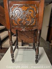 MaxSold Auction: Victorian Carved Solid Wood Nightstand / Smoking Cabinet, Dark Brown - Toronto (Ontario, Canada) PARTNER MANAGED Estate Sale Online Auction -Bridle Path Estate