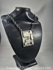 MaxSold Auction: Vintage ÅA Denmark Pewter Modernist Brutalist Pendant Necklace - Toronto (Ontario, Canada) PARTNER MANAGED Estate Sale Online Auction -Bridle Path Estate