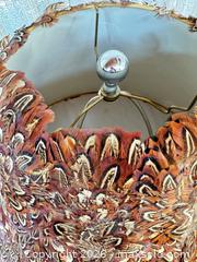 MaxSold Auction: Vintage and Unique Brown Feather Lampshade, Large - Toronto (Ontario, Canada) PARTNER MANAGED Estate Sale Online Auction -Bridle Path Estate