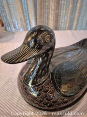 MaxSold Auction: Vintage Black Ceramic Decorative Duck, 12 in - Toronto (Ontario, Canada) PARTNER MANAGED Estate Sale Online Auction -Bridle Path Estate