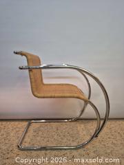 MaxSold Auction: Vintage Cantilever Bauhaus Style Wicker Rattan Accent Chair with Chrome Frame - Toronto (Ontario, Canada) PARTNER MANAGED Estate Sale Online Auction -Bridle Path Estate
