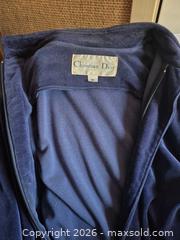 MaxSold Auction: Vintage Christian Dior Navy Velour Two-Piece Tracksuit, Size M - Toronto (Ontario, Canada) PARTNER MANAGED Estate Sale Online Auction -Bridle Path Estate