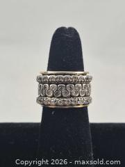 MaxSold Auction: Vintage Custom Made Sterling Silver Spinning Ring with Inner Filigree Design Ring, Size 7 - Toronto (Ontario, Canada) PARTNER MANAGED Estate Sale Online Auction -Bridle Path Estate