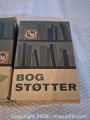 MaxSold Auction: Vintage FM Wood-and-Metal Bookends with Original Boxes - Toronto (Ontario, Canada) PARTNER MANAGED Estate Sale Online Auction -Bridle Path Estate