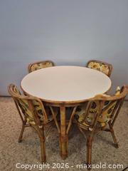 MaxSold Auction: Vintage House of Bamboo Rattan Dining Table & 4 Chairs - Toronto (Ontario, Canada) PARTNER MANAGED Estate Sale Online Auction -Bridle Path Estate