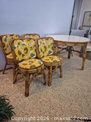 MaxSold Auction: Vintage House of Bamboo Rattan Dining Table & 4 Chairs - Toronto (Ontario, Canada) PARTNER MANAGED Estate Sale Online Auction -Bridle Path Estate