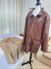 MaxSold Auction: Vintage Men's Leathers Paris Sportswear Brown Suede Leather Jacket Size 42 - Toronto (Ontario, Canada) PARTNER MANAGED Estate Sale Online Auction -Bridle Path Estate
