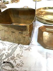MaxSold Auction: Vintage Mixed Brass Decorative Trays, Bowl & Planter Set - Toronto (Ontario, Canada) PARTNER MANAGED Estate Sale Online Auction -Bridle Path Estate