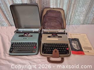 MaxSold Auction: Vintage Olivetti Lettera 22 Portable Typewriters, Lot of 2 - Toronto (Ontario, Canada) PARTNER MANAGED Estate Sale Online Auction -Bridle Path Estate