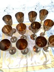 MaxSold Auction: Vintage Set of 12 Brass Wine Goblets, 8 in Tall - Toronto (Ontario, Canada) PARTNER MANAGED Estate Sale Online Auction -Bridle Path Estate