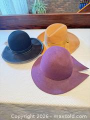MaxSold Auction: Vintage Women's Wool Felt Hats Wide Brim, Fedora - Toronto (Ontario, Canada) PARTNER MANAGED Estate Sale Online Auction -Bridle Path Estate