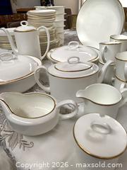 MaxSold Auction: Wedgwood Bone China Saturn (Susie Cooper) 79-Piece Dish Set, Made in ENGLAND - Toronto (Ontario, Canada) PARTNER MANAGED Estate Sale Online Auction -Bridle Path Estate