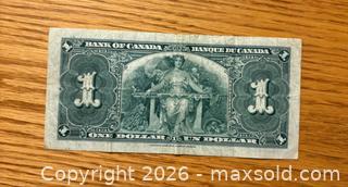 MaxSold Auction: 1937 Canada $1 dollar bill - Kingston (Ontario, Canada) SELLER MANAGED Downsizing Online Auction -  Juniper Drive