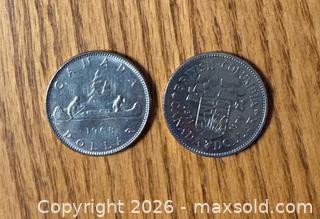 MaxSold Auction: 1968 & 1971 Canada $1 dollar coin - Kingston (Ontario, Canada) SELLER MANAGED Downsizing Online Auction -  Juniper Drive