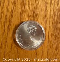 MaxSold Auction: 1976 Montreal Olympics $5 silver coin - Kingston (Ontario, Canada) SELLER MANAGED Downsizing Online Auction -  Juniper Drive