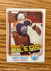 MaxSold Auction: 1981-82 O-pee-chee Andy Moog rookie card  - Kingston (Ontario, Canada) SELLER MANAGED Downsizing Online Auction -  Juniper Drive